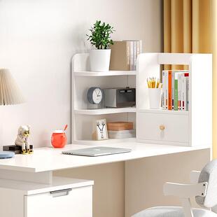 收桌面置物书架办公室书桌纳柜书柜储F77MM5MJ物子桌架上转角小书