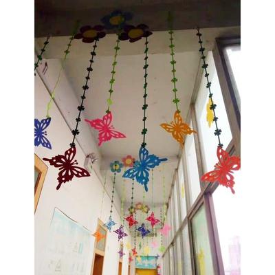 幼儿园教室走廊环境布置材料墙面创意装饰店铺空中吊饰挂饰悬挂物