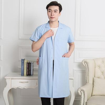 正品门康志郎白大衣浅蓝色医生制服牙科化诊验室长药短袖长袖工房