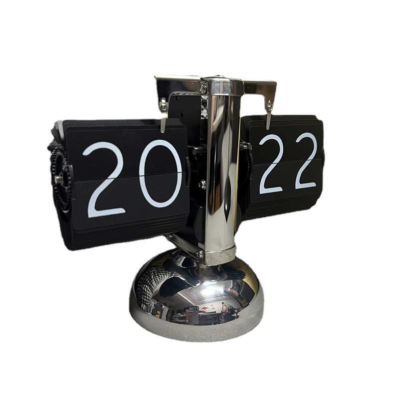 台钟显示24钟自动桌面小时简约翻页时钟复古翻页热卖欧式机械