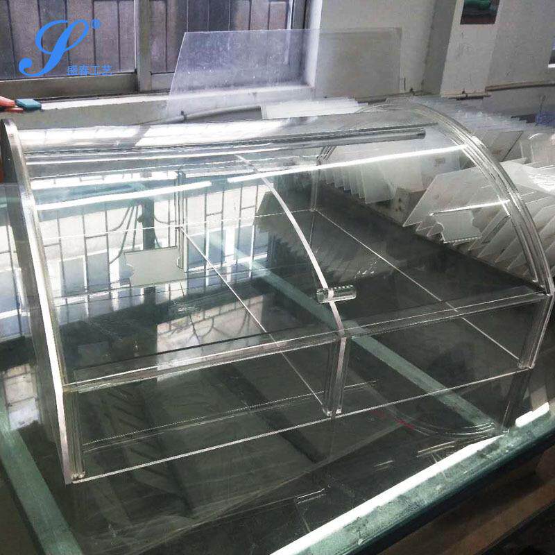 亚克力食品展示盒散装食品盒透明塑料酱菜盒超市商用防尘高档水晶