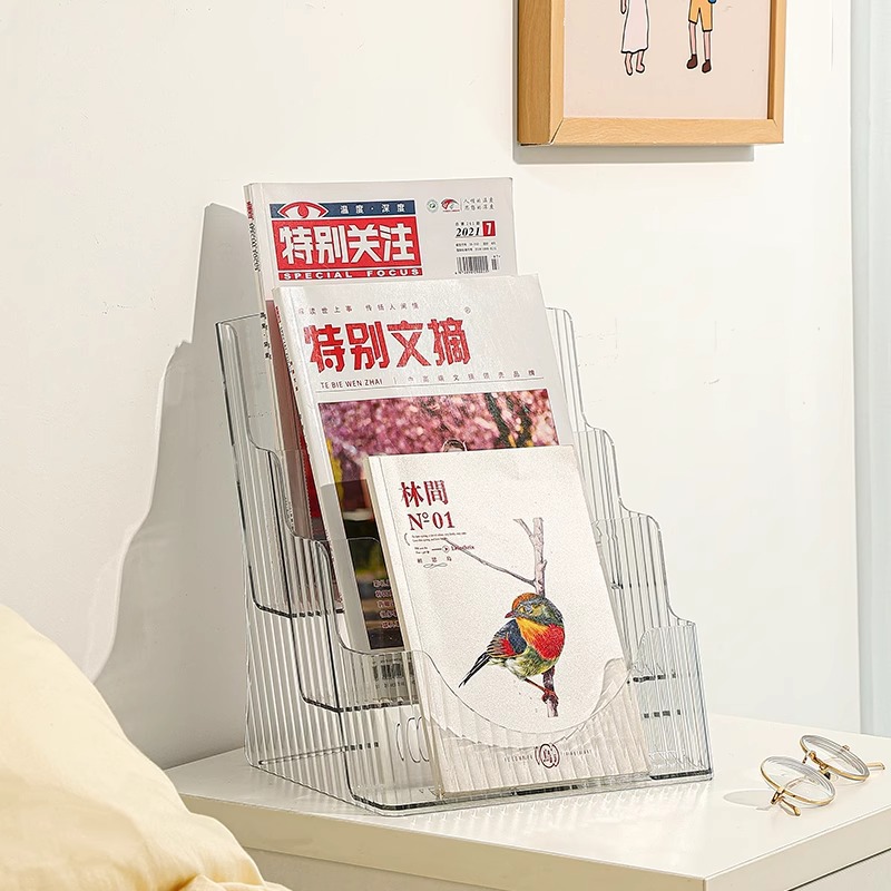 亚克力床头书架儿童透明首饰盒