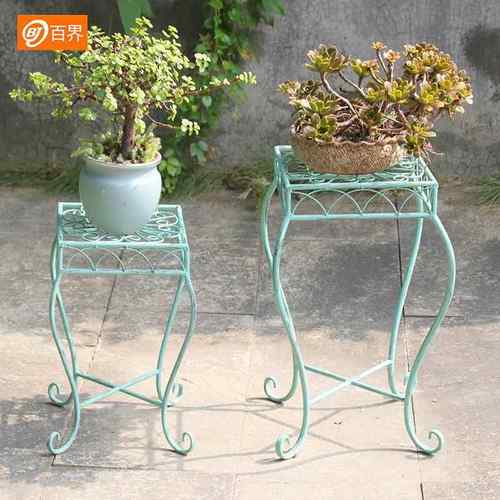 铁艺花架子复古做旧落地式阳台庭院室内户外花盆架多肉盆栽花几