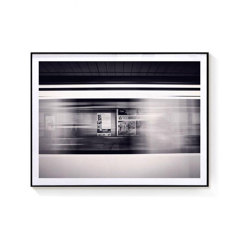 subway清新简约loft黑白海报挂画工业风样板小众装饰画