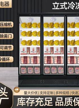 立式冷冻柜商用冰柜速冻冷藏柜牛羊肉冷鲜展示柜超市保鲜榴莲柜
