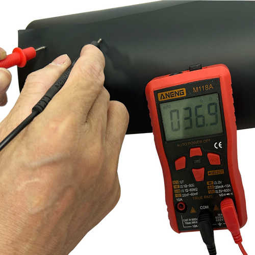 0.15MM厚导电PU膜石墨烯膜发热膜理疗电极TPU膜腰带脉冲按摩膜屏