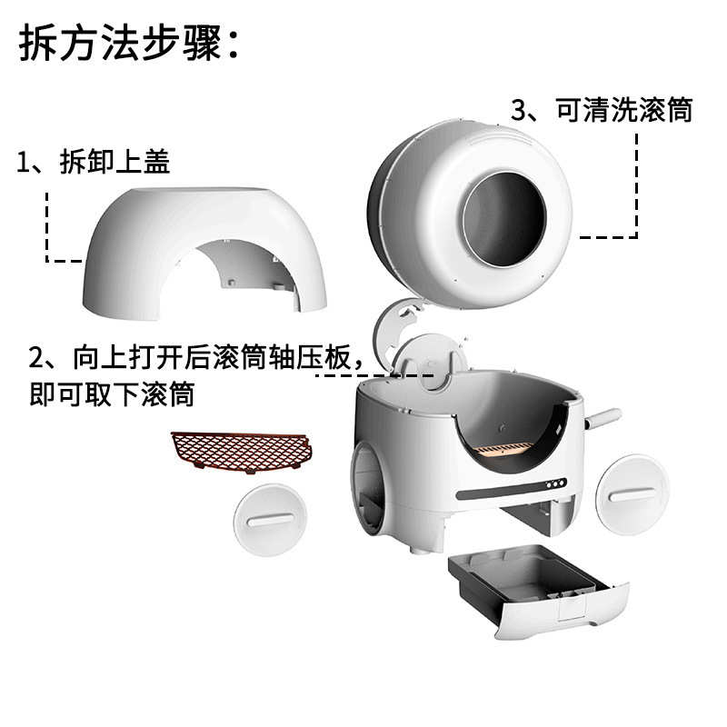 全自动智能猫砂盆宠物猫咪用品APP遥控自动清理封闭防溅出猫砂盆