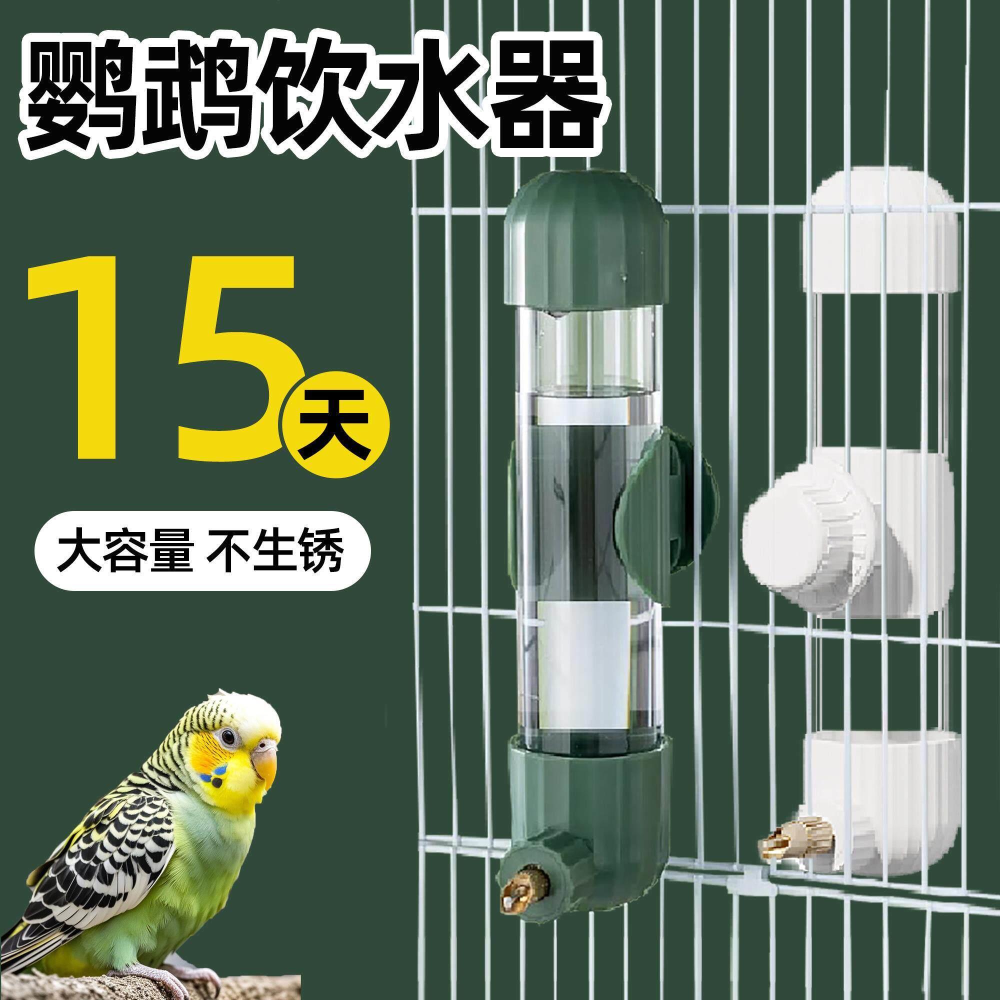 鹦鹉鸟用饮水器鸟喝水大中小型鹦鹉撞针水壶玄凤虎皮自动喂水器