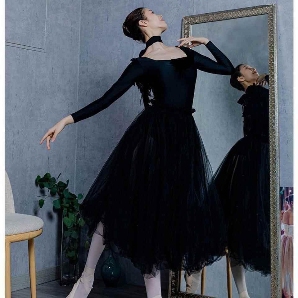 方领带天使翅膀体服芭蕾舞体服方领体服演出服舞蹈体服艺术