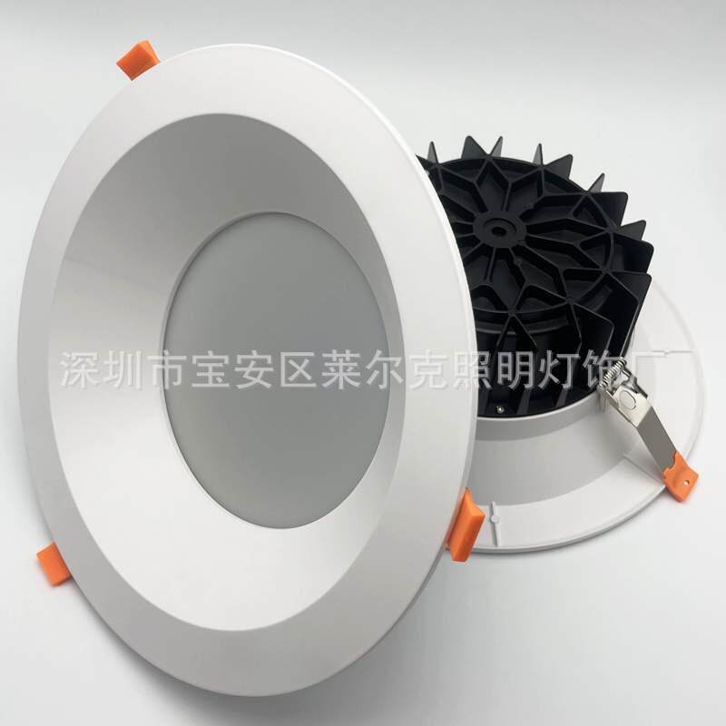 25公分厚料压铸铝筒灯开孔260mm酒店大厅12寸led筒灯外壳开孔24cm