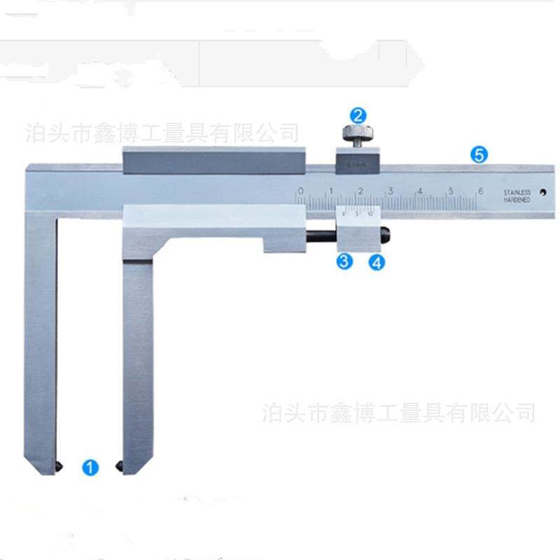 刹车盘卡尺0-90x120制6动片卡尺0-0x55不锈钢刹车片游标厚度卡尺