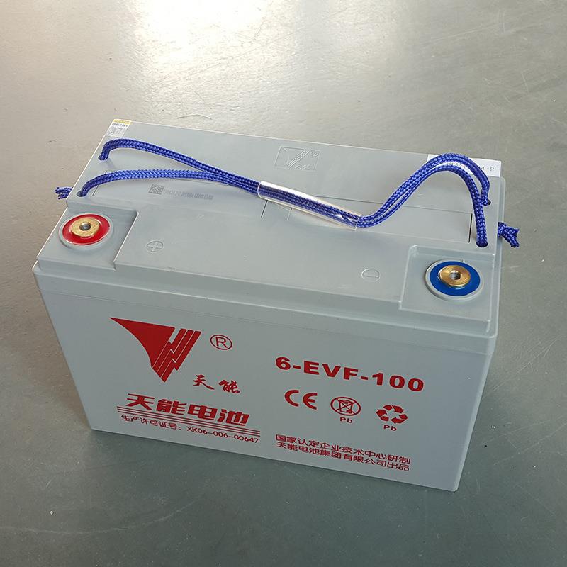 天能电池 12v100ah洗地机用铅蓄电池 天能原装蓄电池 6-evf-100