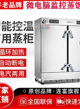 直销双门2448盘蒸饭柜液晶数显电力型计时间预约工地食堂蒸饭箱