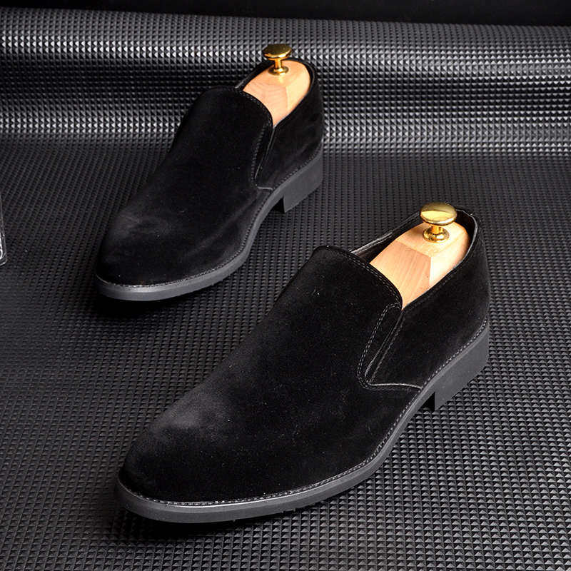 一脚蹬懒人鞋男韩版潮流男鞋商务休闲皮鞋男士尖头豆豆鞋男潮英伦,流行男鞋,休闲皮鞋,淘宝优惠券,粉丝福利购,淘宝优惠卷