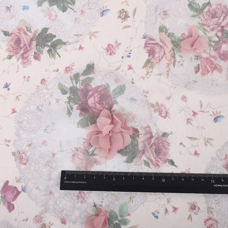 订花印花刺绣面料 多色雪纺立体绣花布 仙女裙装面料厂家直供,居家布艺,绣布,淘宝优惠券,粉丝福利购,淘宝优惠卷