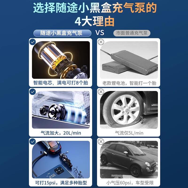 车载泵充气便携式汽车无线电动打泵用轿车轮胎气加气筒带专ST-211