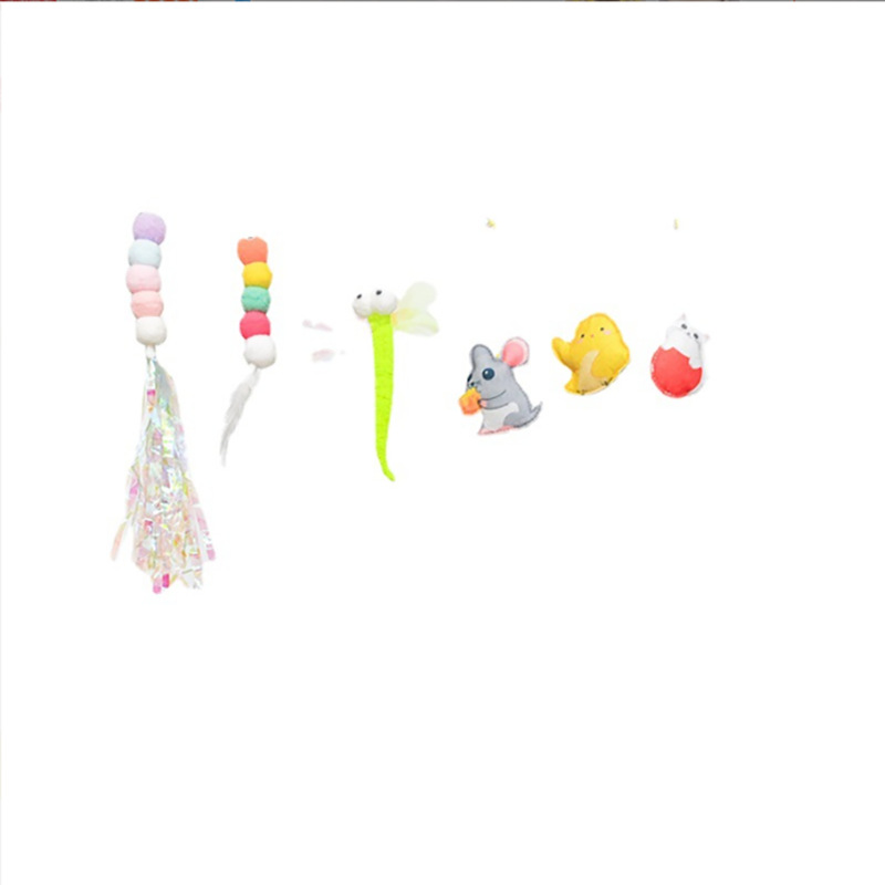 猫玩具自嗨解闷荡秋千挂门悬挂弹力羽毛逗猫棒铃铛小老鼠猫咪用品