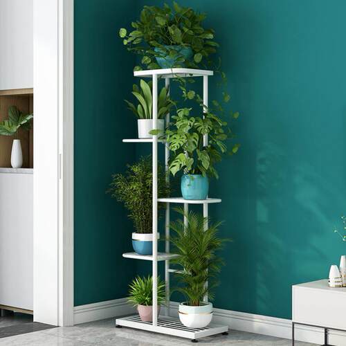 Plant Stand Balcony Flower Pot Ladder Shelf Outdoor Garden