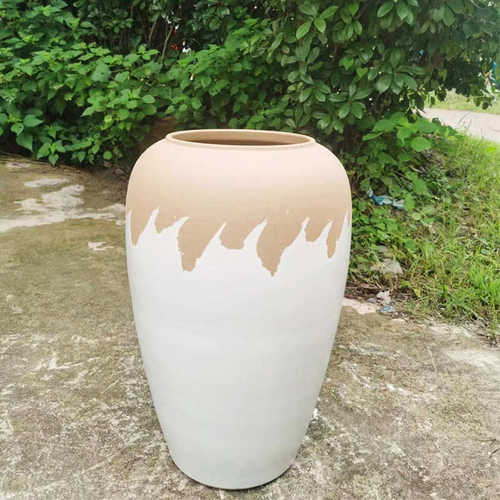 花瓶旧创意花色山水简约日式做奶油落地客厅北欧花酒店复古器摆件