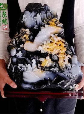 特价寿山石彷古大摆件仙人指路山水石雕办公家居玉雕玉石珠宝玉器