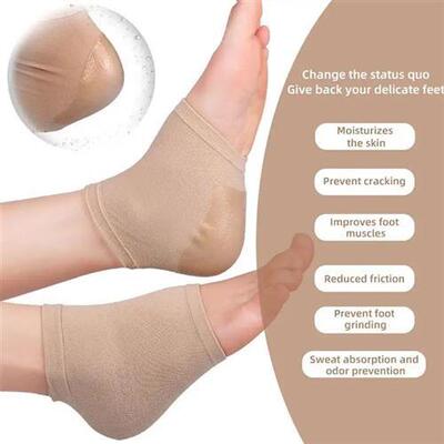 1Pair Silicone Crack Socks Repair Anti-crack Moisturizing Ge