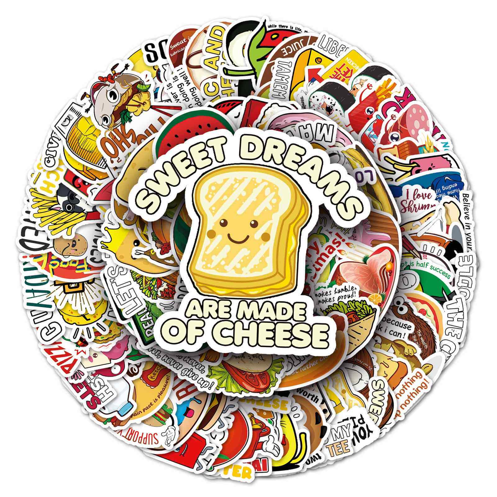 新款直销100张ins风藤蔓系涂鸦贴纸平板电脑滑板车汽车行李箱防