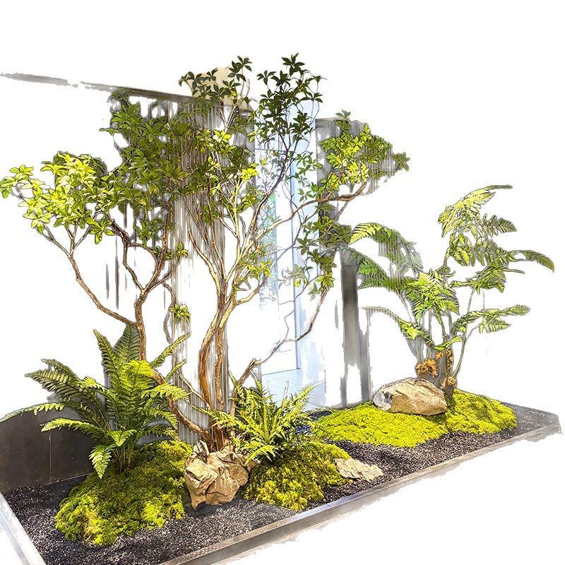 精品马醉木绿植造景橱窗植物室内仿真榕树装饰树大型假树简约景观