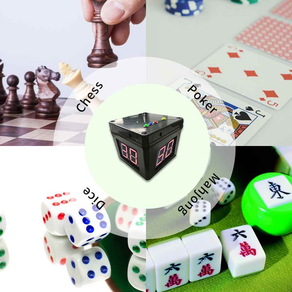 棋牌电比赛时器子棋牌竞赛出牌575倒计计器四面桌面时计时器