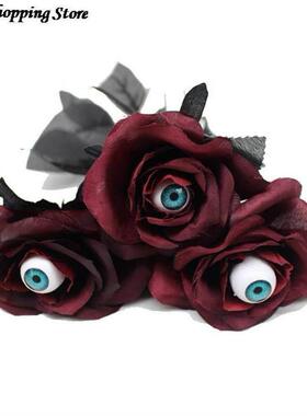Horror Flower Rose Artificial Flower With Eyeball Halloween