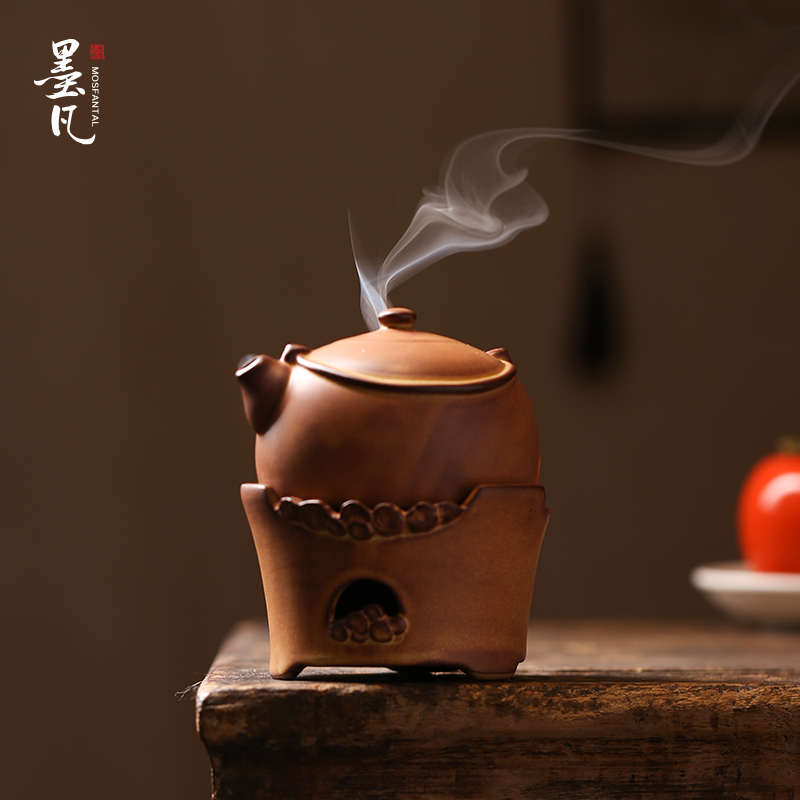 墨凡陶瓷盘香炉创意仿古香薰炉室内家用檀香炉熏香炉送礼茶道摆件