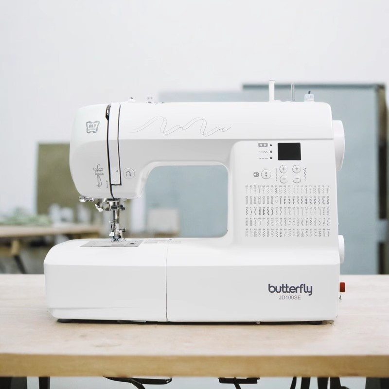 新品蝴蝶牌电子家用缝纫机JD100多功能小型电动 电子缝纫机