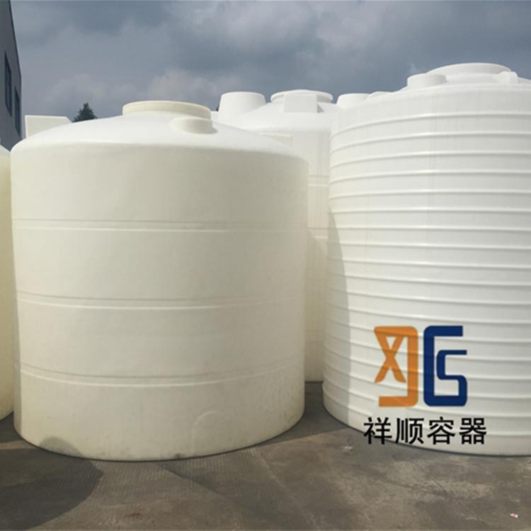 祥顺8吨工业塑料水塔露天防晒水箱生物油储罐带盖化工大白桶