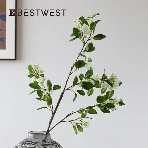Best west 千里香仿真花束摆件客厅餐桌仿真绿植摆花装饰花艺摆设