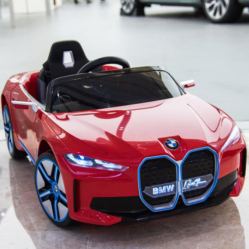 正品车宝马儿电动四轮驱动汽车男女小孩带遥控玩具童可坐人宝宝车