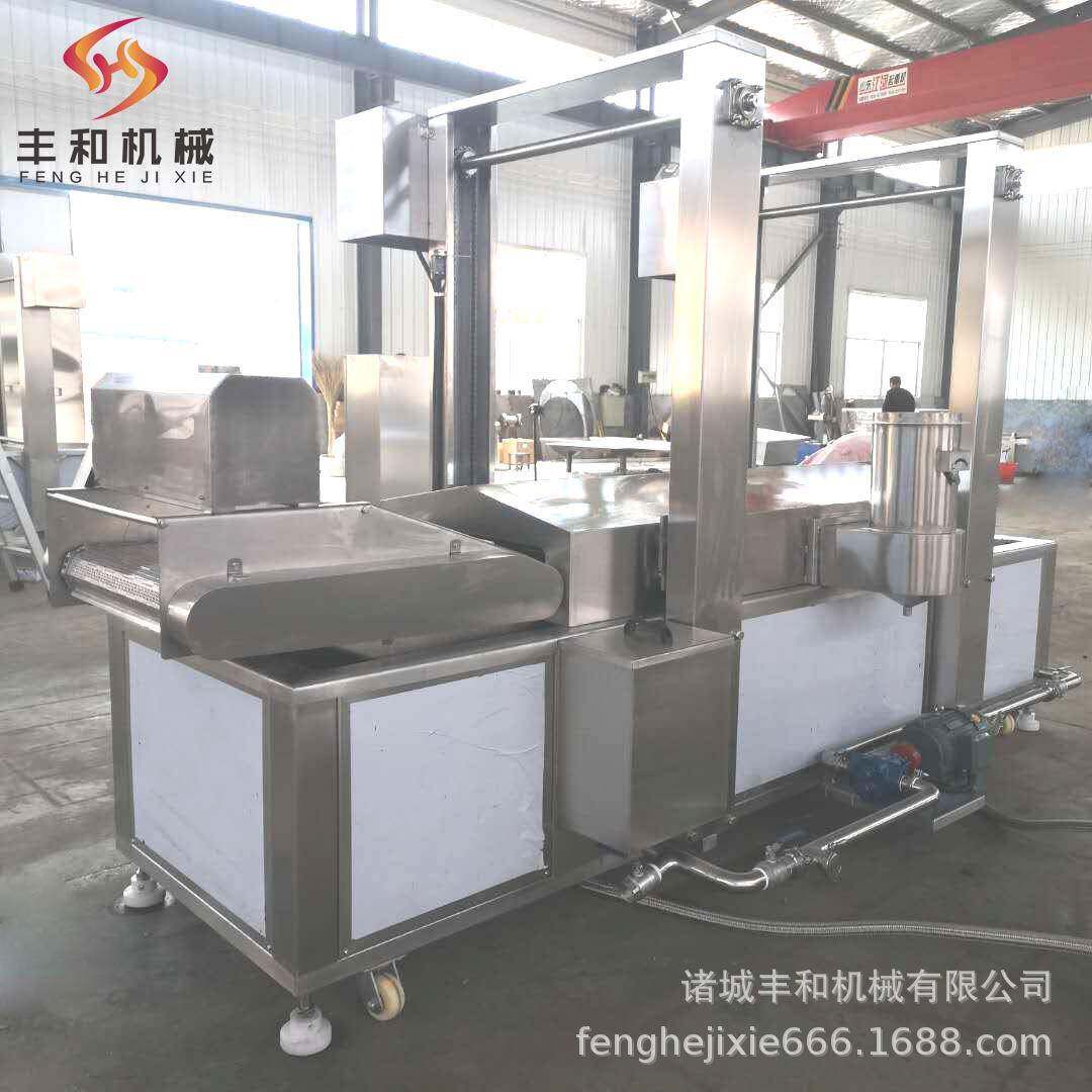 鳕鱼卷油炸流水线 关东煮丸子油炸流水线厂家直供 薄脆油炸流水线