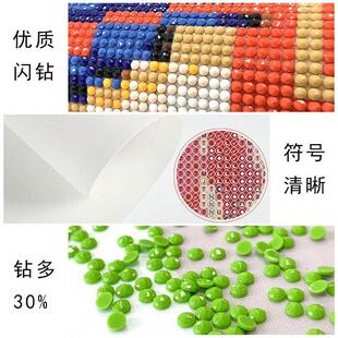 新款直销弗雷迪新品点钻石贴画十字绣动物风景钻石画满钻钻石绣