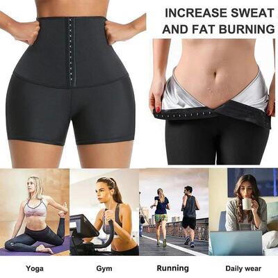 Sweat Sauna Pants Body Shaper Shorts Weight Loss Slimming Sh