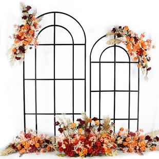 花田喜事庆森户外礼婚花架婚舞台场DVG景布置背景装 饰铁艺系拱形