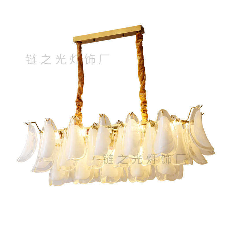 法式轻奢中古云雾玻璃吊灯美式复古客厅餐厅设计师款马蹄水晶吊灯,家装灯饰光源,客厅吊灯,淘宝优惠券,粉丝福利购,淘宝优惠卷