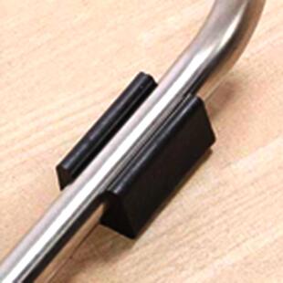 管夹U型管卡开口脚垫椅子管套办公弓形椅雪橇椅家俱配件黑白管夹