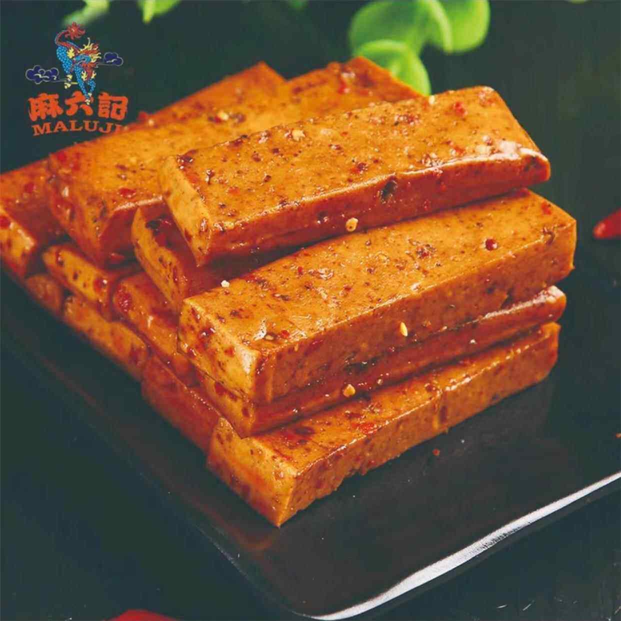 麻六记手磨豆干解馋小零所有休闲产品手磨厚豆干好巴食小包装夜宵