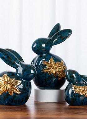 陶瓷存钱罐 儿童理财零钱罐创意小动物书桌装饰硬币储蓄罐摆件定