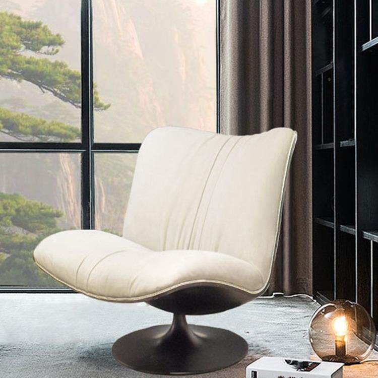 baxter轻奢意式客厅旋转单人沙发极简玛丽莲懒人阳台鸭嘴休闲躺椅