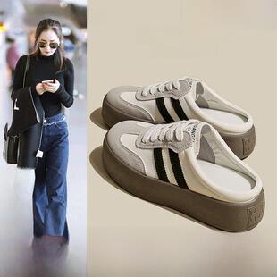 厚底包头半拖鞋 女秋外穿透气凉拖鞋 KSENIA官方店2025新款 CAMILA