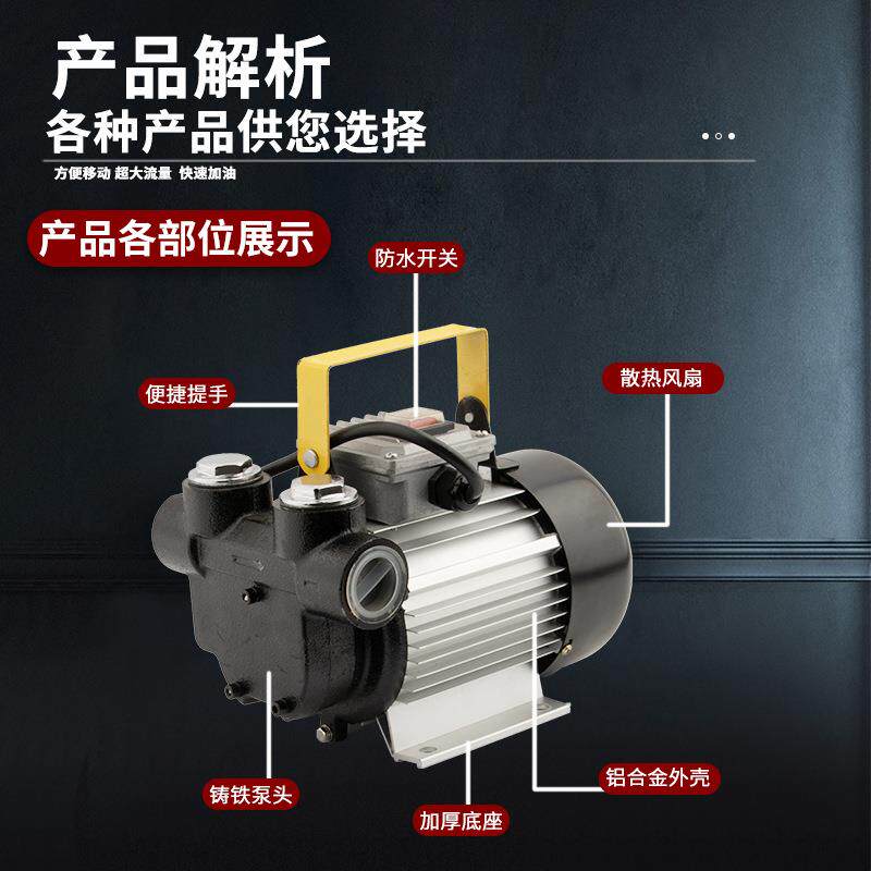 12V/24v直流柴油泵加油泵抽油泵自吸泵柴油吸油器大功率柴加注机