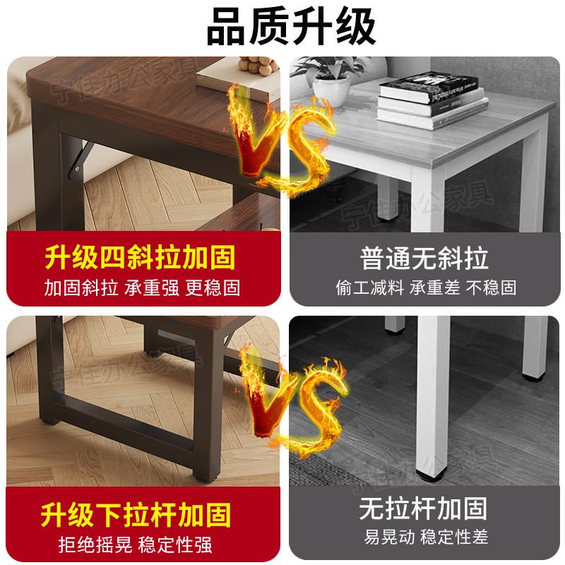 小方桌茶几四方木桌双层餐桌茶桌简易床头置物架正方形边几小桌子