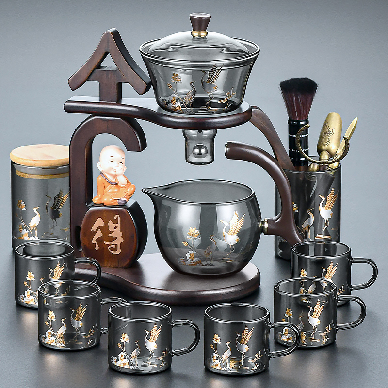 2025新款玻璃茶具套装家用懒人全自动泡茶神器功夫茶杯茶壶泡茶器