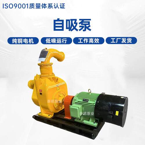 防汛自吸泵抗洪排涝大流量应急抽水不锈钢耐腐蚀卧式自吸泵