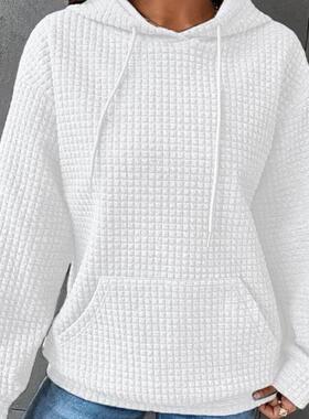 Women's hooded long sleeved hoodie with various patterns