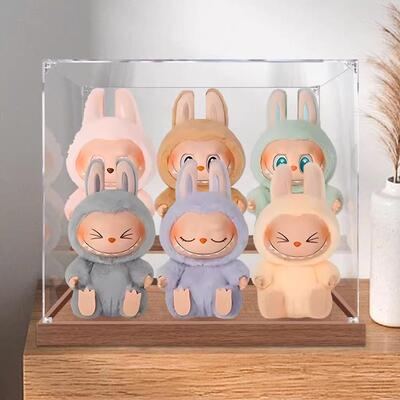 labubu拉布布展示盒收纳神器透明亚克力公仔搪胶挂墙玩偶防尘收纳